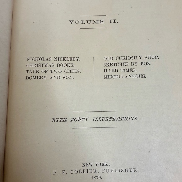 Antique Works of Charles Dickens Illustrated Volumes 1-3 from 1879 - Picture 10 of 10